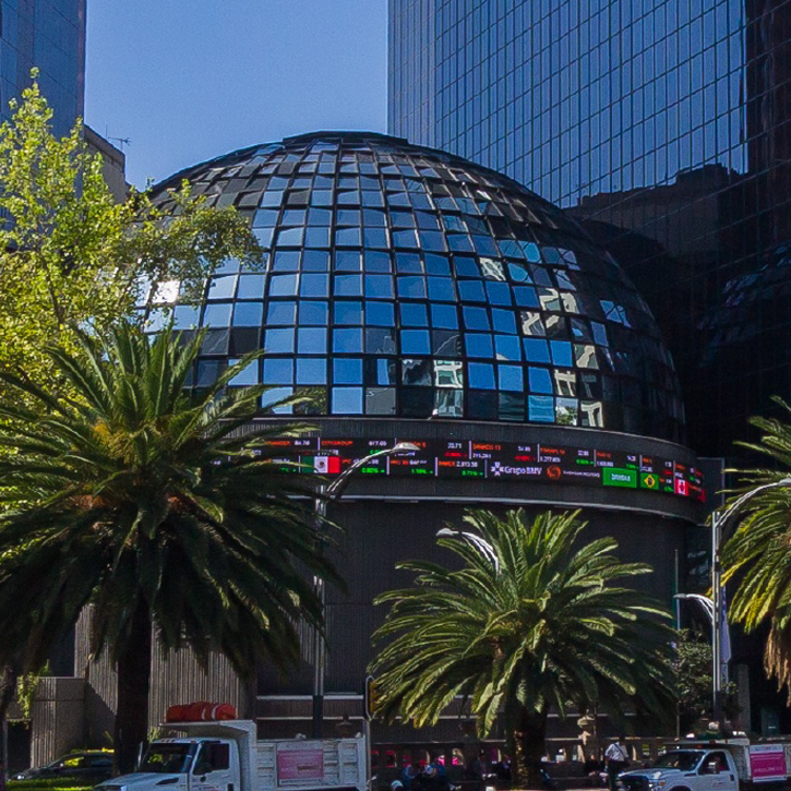 Edificio de la Bolsa de Valores en México